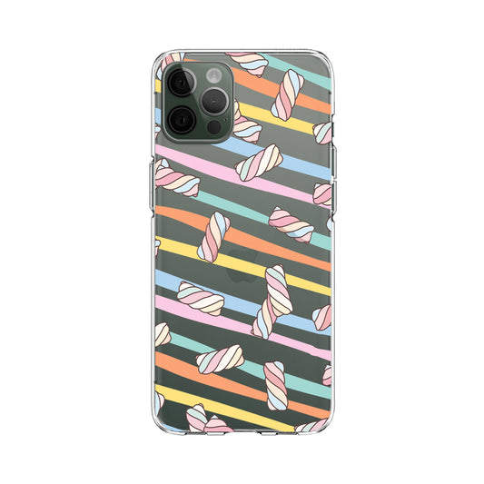 Colorful Chewy Cotton Candy Clear Soft Case