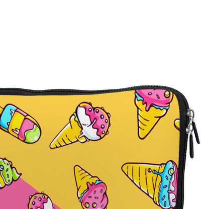 Colorful Ice Cream Cones Laptop Sleeve Protective Cover