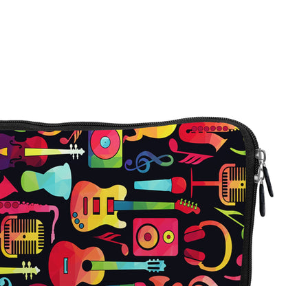 Colorful Musical Instruments Laptop Sleeve Protective Cover