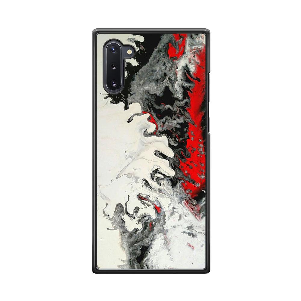 Colour B&W Affiliate Samsung Galaxy Note 10 Case-Rubber Black (2D Case)-Oxvistore