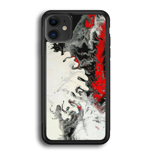 Colour B&W Affiliate iPhone 11 Case-Rubber White (2D Case)-Oxvistore