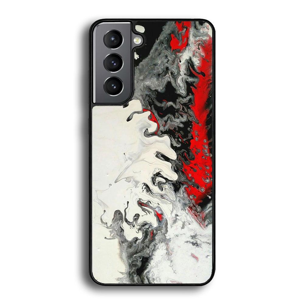 Colour B&W Affiliate Samsung Galaxy S21 Case-Rubber Black (2D Case)-Oxvistore