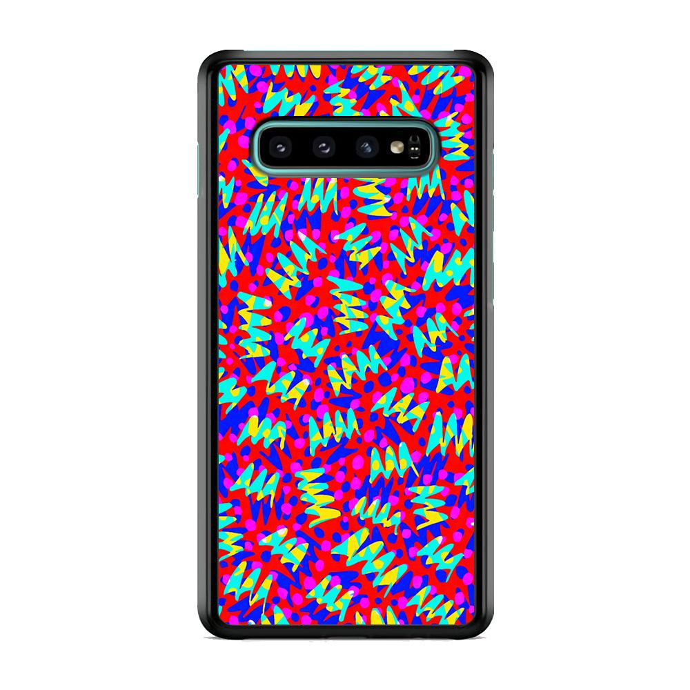 Colour Layer Red Glowing Samsung Galaxy S10 Case-Oxvistore