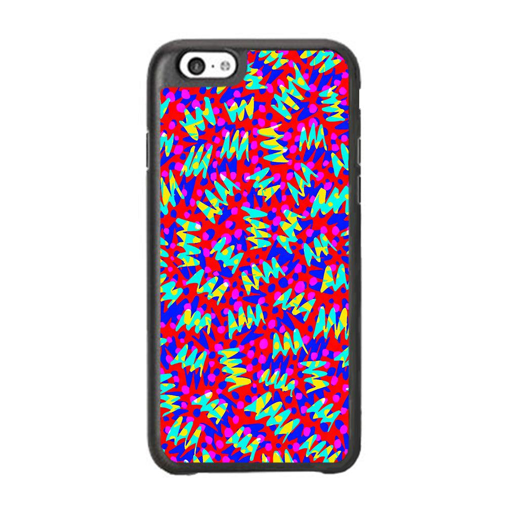 Colour Layer Red Glowing iPhone 6 Plus | 6s Plus Case-Rubber Black (2D Case)-Oxvistore