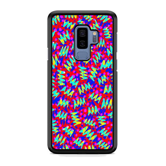 Colour Layer Red Glowing Samsung Galaxy S9 Plus Case-Rubber Black (2D Case)-Oxvistore