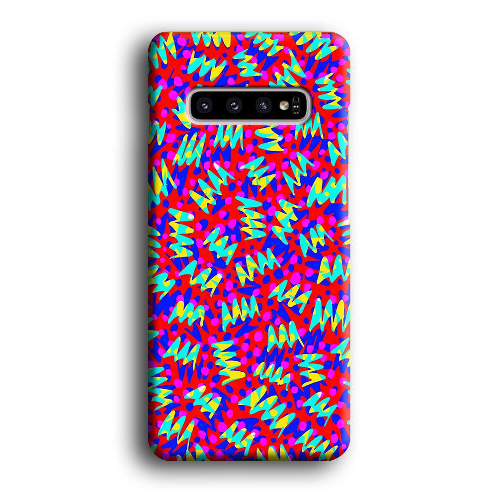 Colour Layer Red Glowing Samsung Galaxy S10 Plus Case-Oxvistore