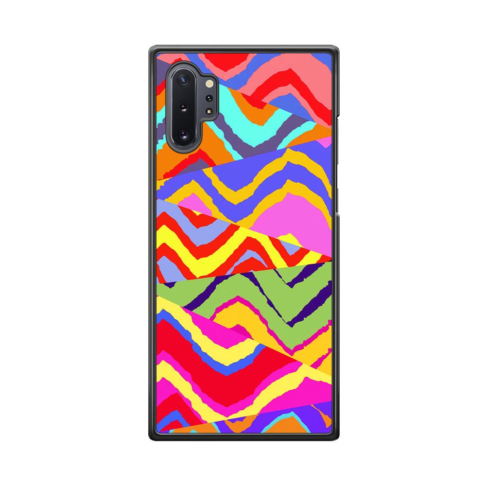 Colour Layer Triangular Waves Samsung Galaxy Note 10 Plus Case-Oxvistore