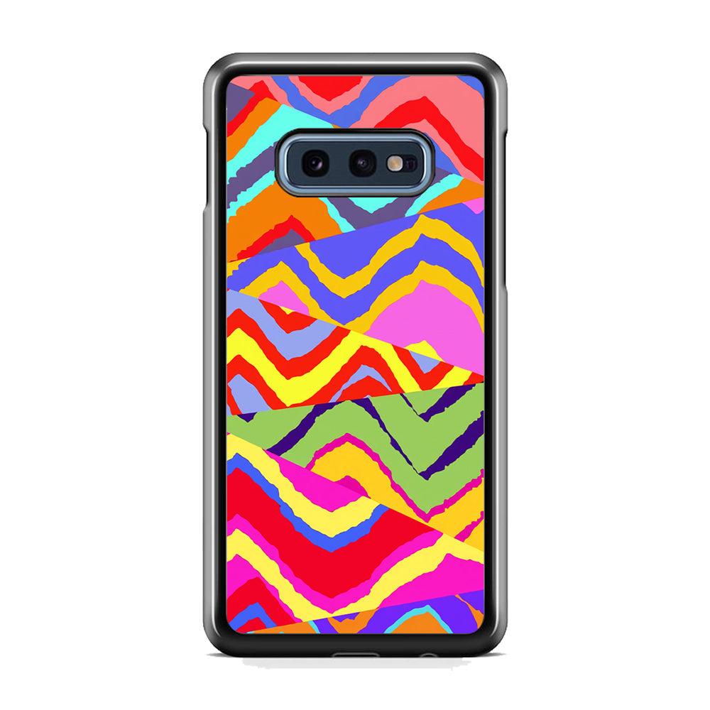 Colour Layer Triangular Waves Samsung Galaxy S10E Case-Oxvistore