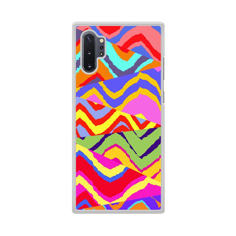 Colour Layer Triangular Waves Samsung Galaxy Note 10 Plus Case-Oxvistore