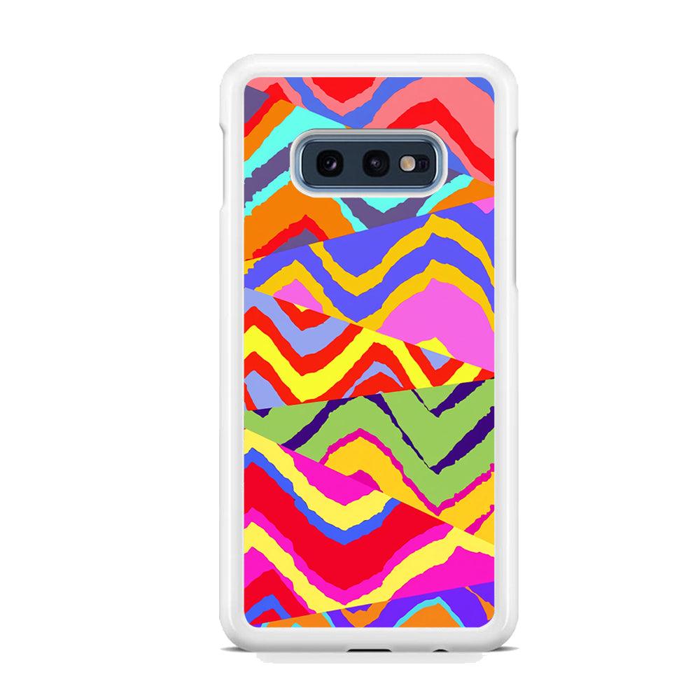 Colour Layer Triangular Waves Samsung Galaxy S10E Case-Oxvistore