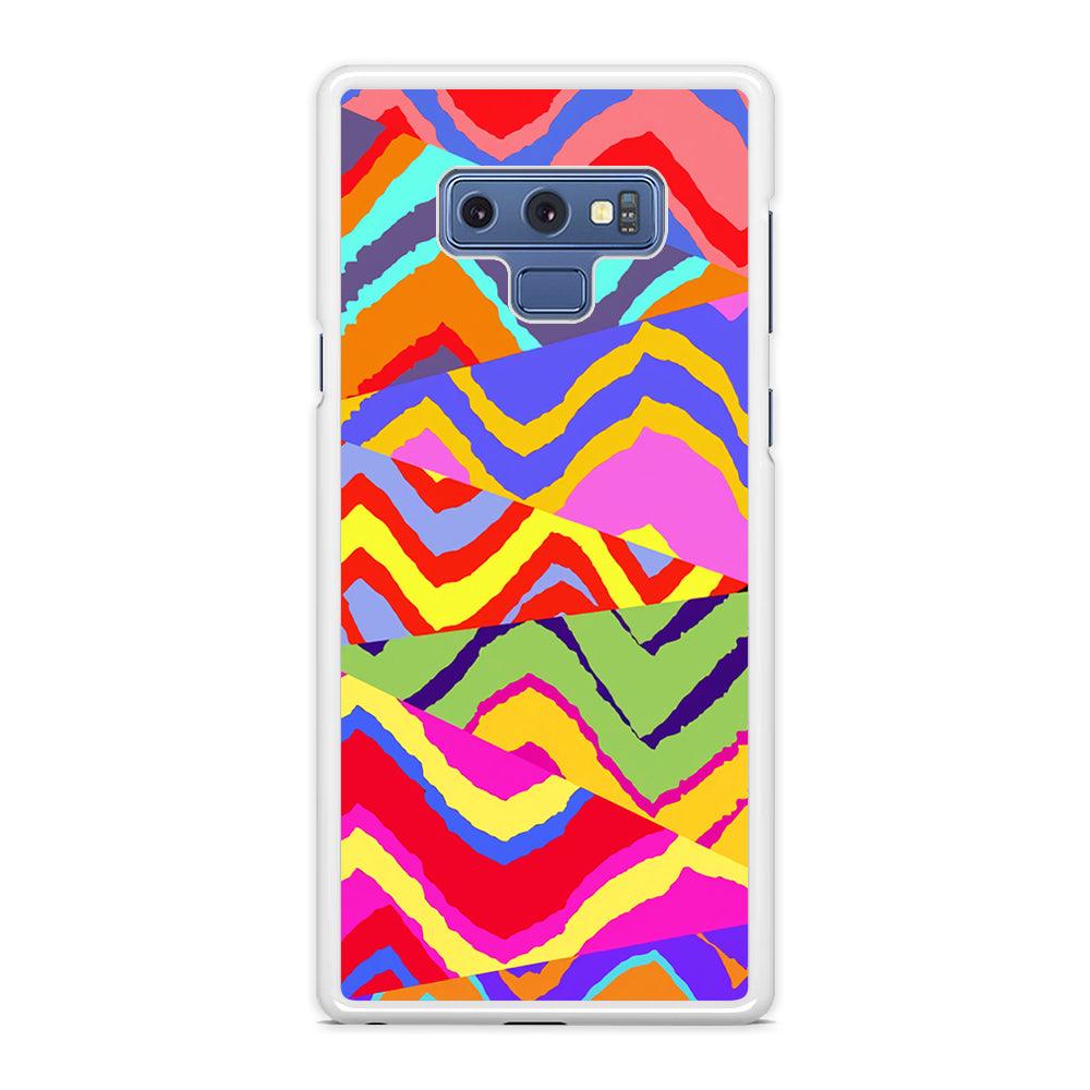 Colour Layer Triangular Waves Samsung Galaxy Note 9 Case-Oxvistore