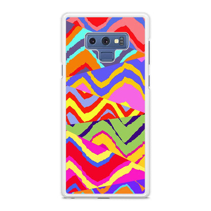 Colour Layer Triangular Waves Samsung Galaxy Note 9 Case-Oxvistore