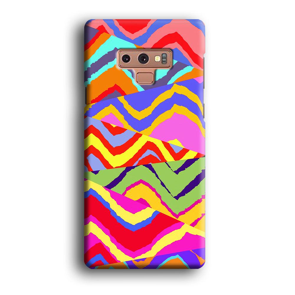 Colour Layer Triangular Waves Samsung Galaxy Note 9 Case-Oxvistore