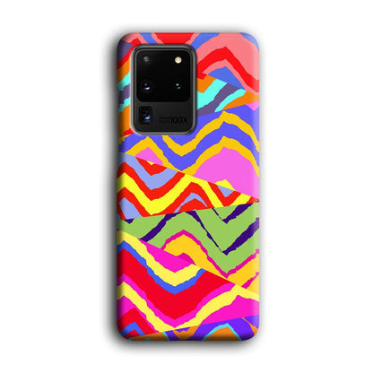 Colour Layer Triangular Waves Samsung Galaxy S20 Ultra Case-Oxvistore