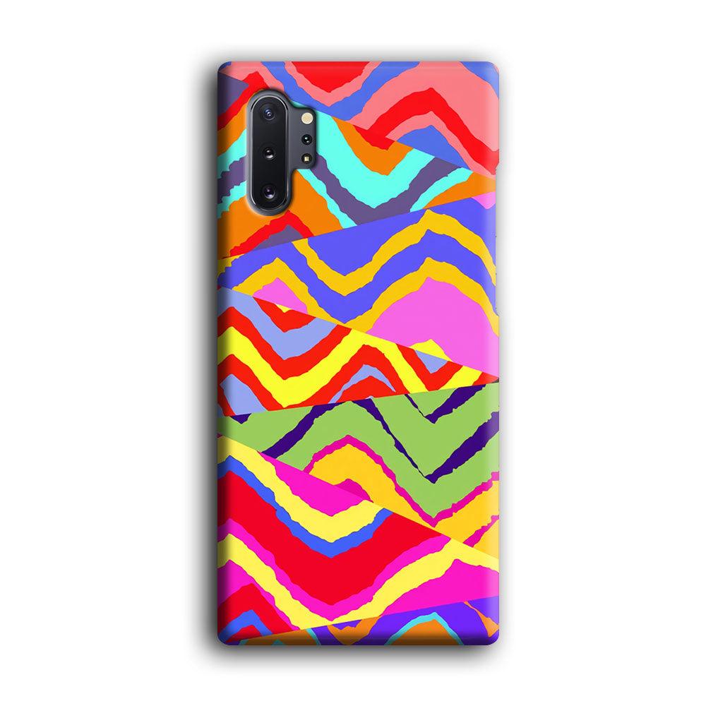 Colour Layer Triangular Waves Samsung Galaxy Note 10 Plus Case-Oxvistore