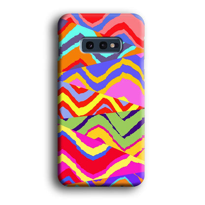 Colour Layer Triangular Waves Samsung Galaxy S10E Case-Oxvistore