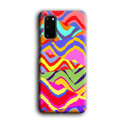 Colour Layer Triangular Waves Samsung Galaxy S20 Case-Oxvistore