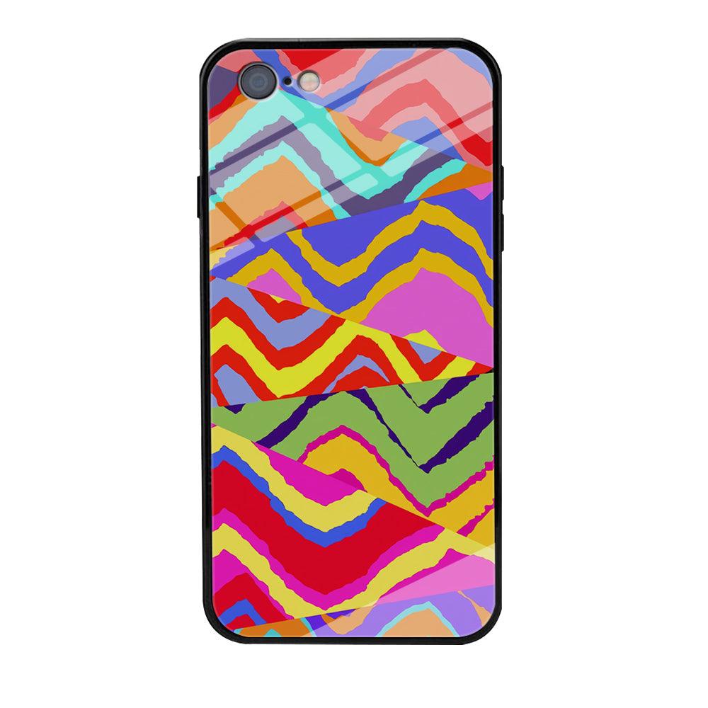 Colour Layer Triangular Waves iPhone 6 | 6s Case-Oxvistore