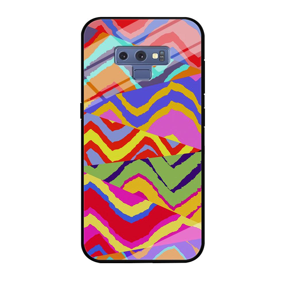 Colour Layer Triangular Waves Samsung Galaxy Note 9 Case-Oxvistore