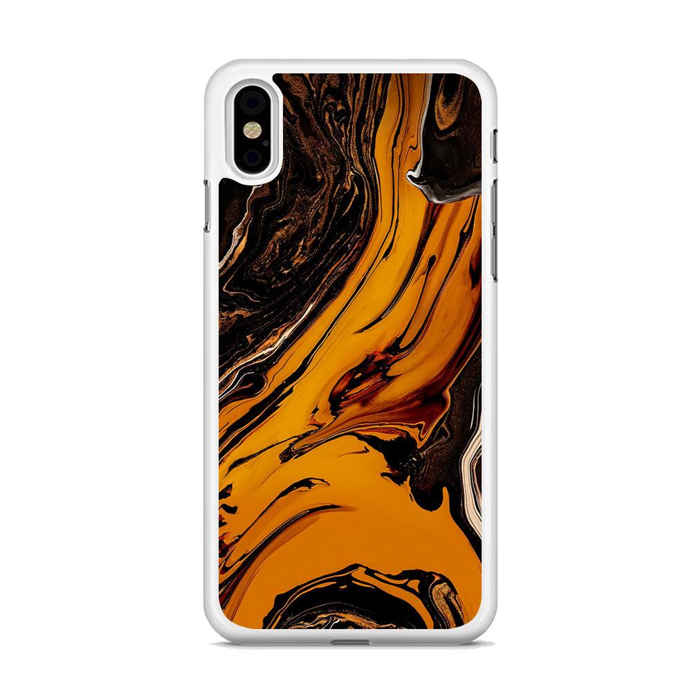 Colour Orange Current iPhone X Case-Oxvistore