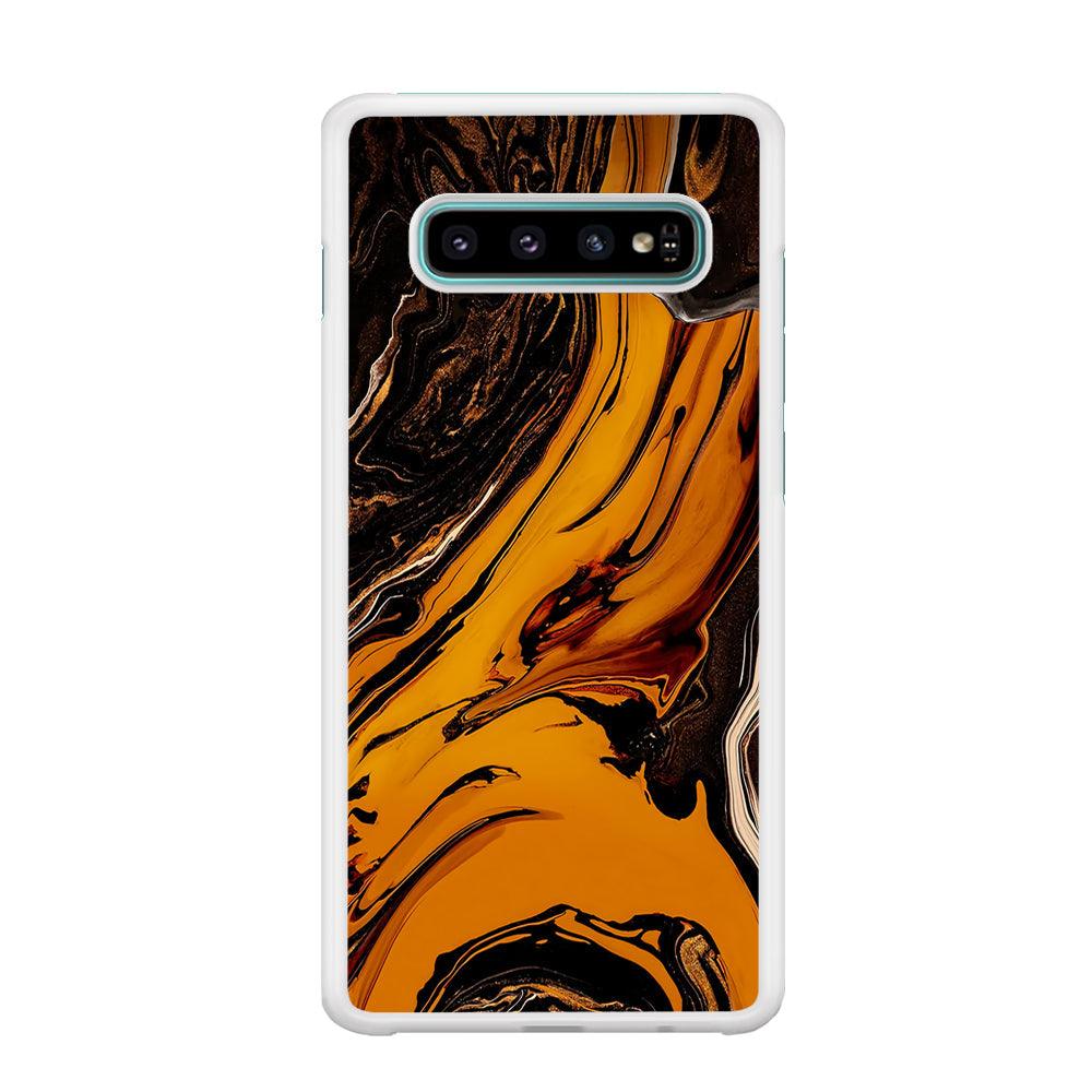 Colour Orange Current Samsung Galaxy S10 Plus Case-Oxvistore