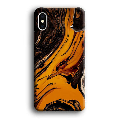 Colour Orange Current iPhone X Case-Oxvistore