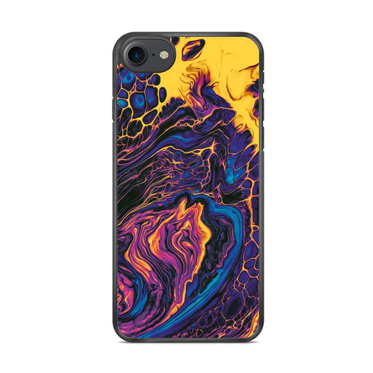 Colour Spread of Cell iPhone 8 Case-Rubber White (2D Case)-Oxvistore