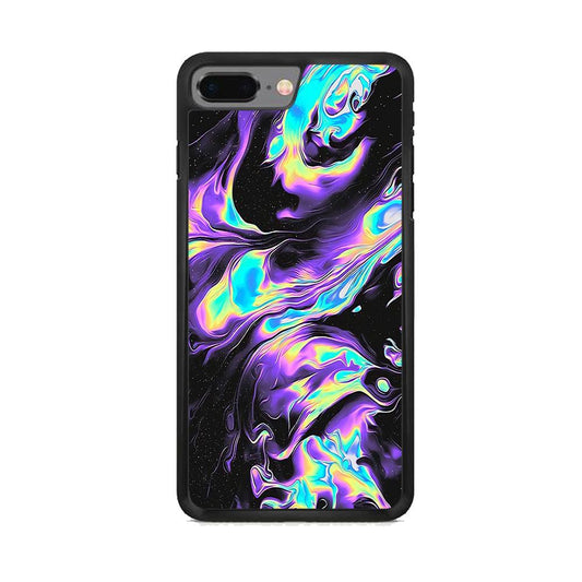 Colour Twisted Gradation iPhone 8 Plus Case-Rubber White (2D Case)-Oxvistore