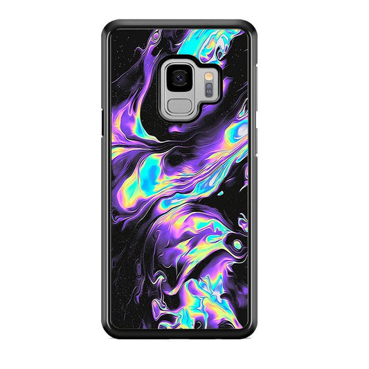 Colour Twisted Gradation Samsung Galaxy S9 Case-Rubber Black (2D Case)-Oxvistore
