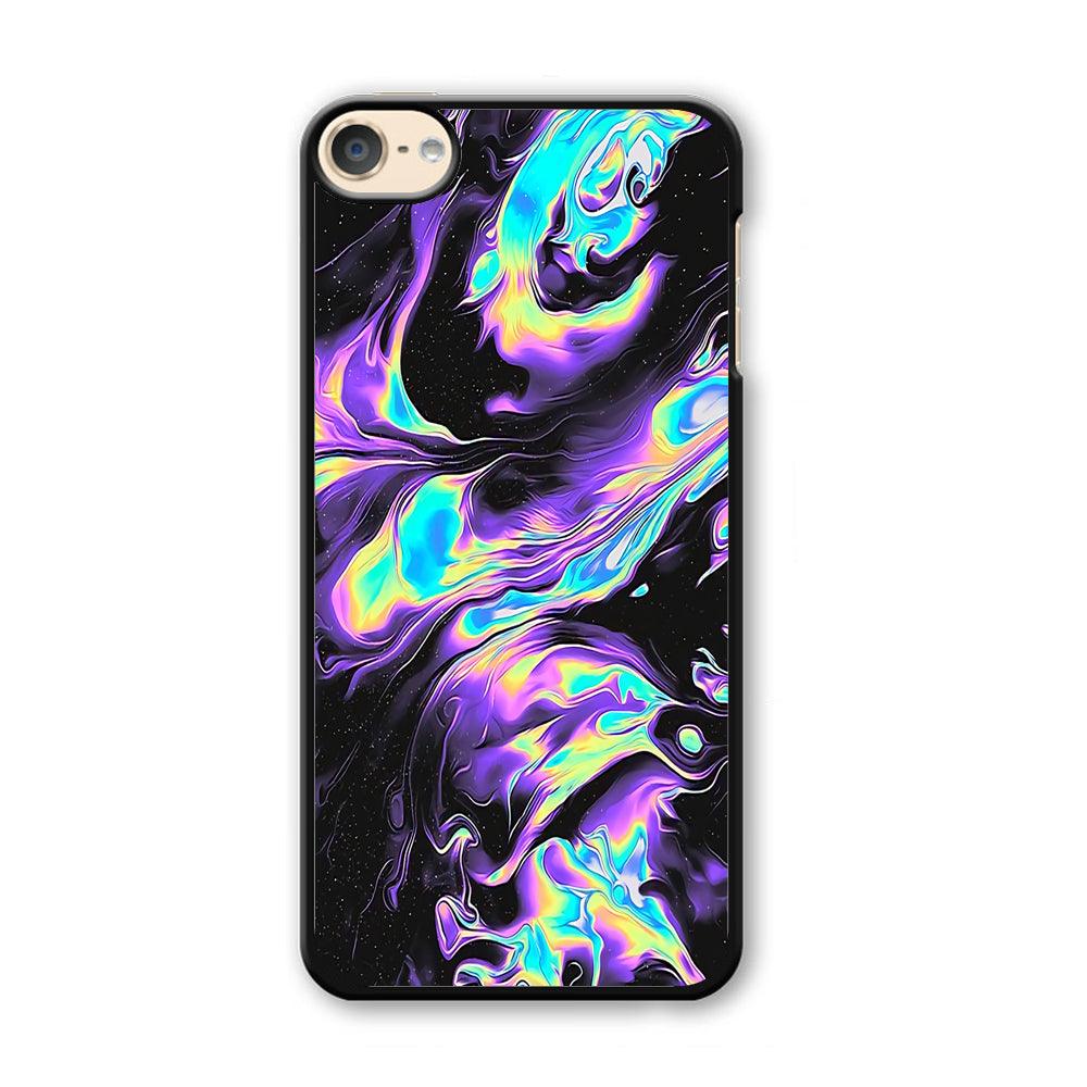 Colour Twisted Gradation iPod Touch 6 Case-Plastic Black (2D Case)-Oxvistore