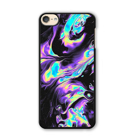 Colour Twisted Gradation iPod Touch 6 Case-Plastic Black (2D Case)-Oxvistore