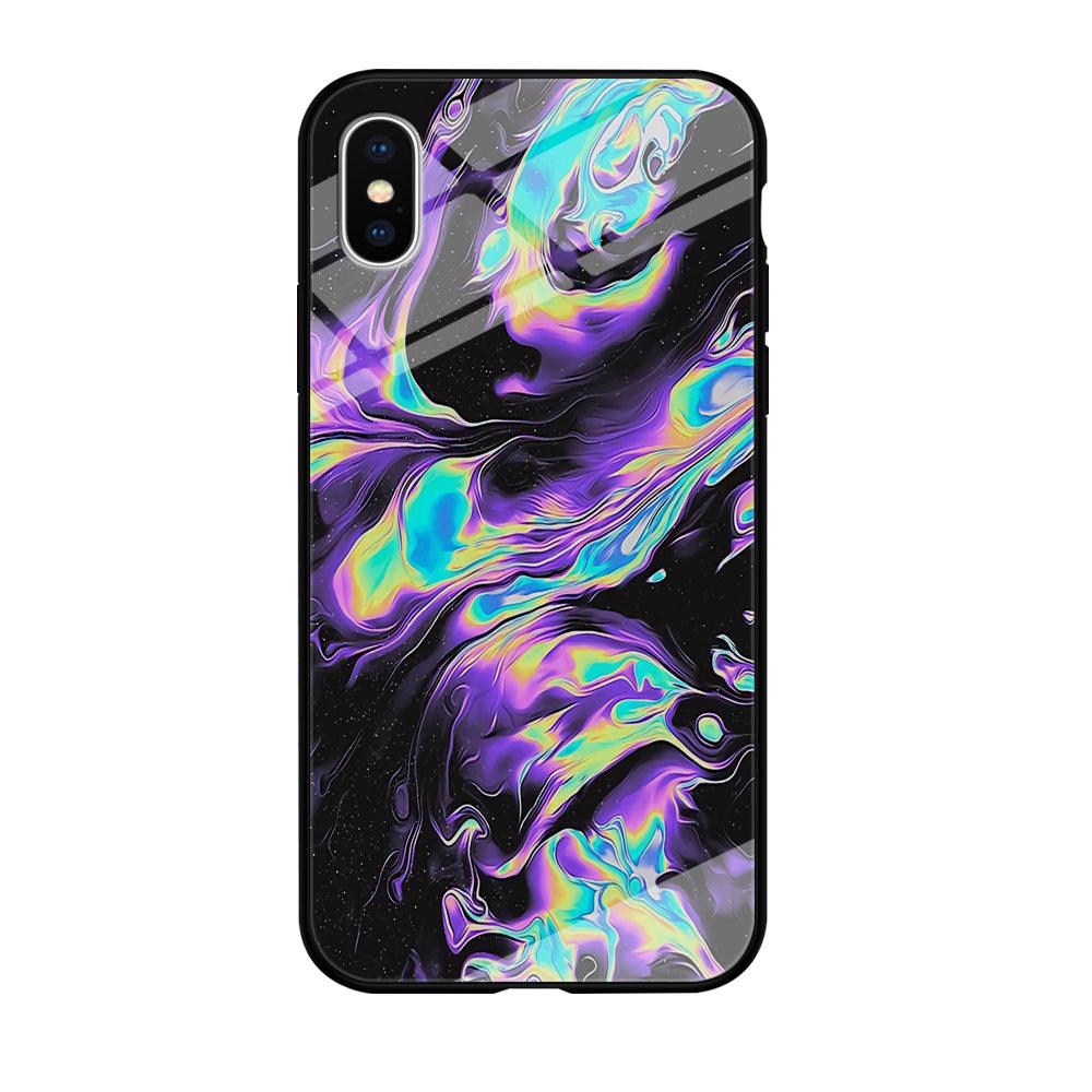 Colour Twisted Gradation iPhone X Case-Oxvistore