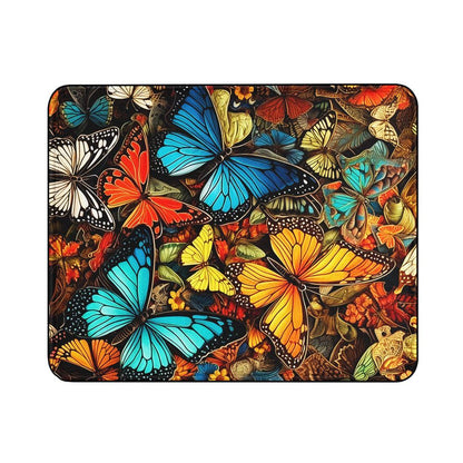 Colourful Collage Butterflies Mouse Pads-18x21 CM-Oxvistore
