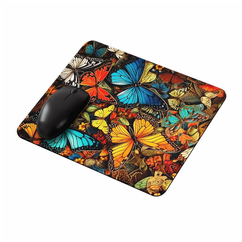 Colourful Collage Butterflies Mouse Pads-Oxvistore