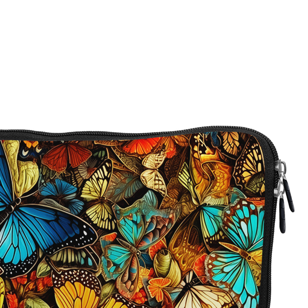 Colourful Collage Butterflies Laptop Sleeve Protective Cover