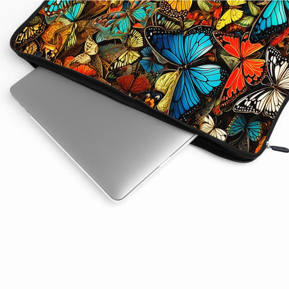 Colourful Collage Butterflies Laptop Sleeve Protective Cover