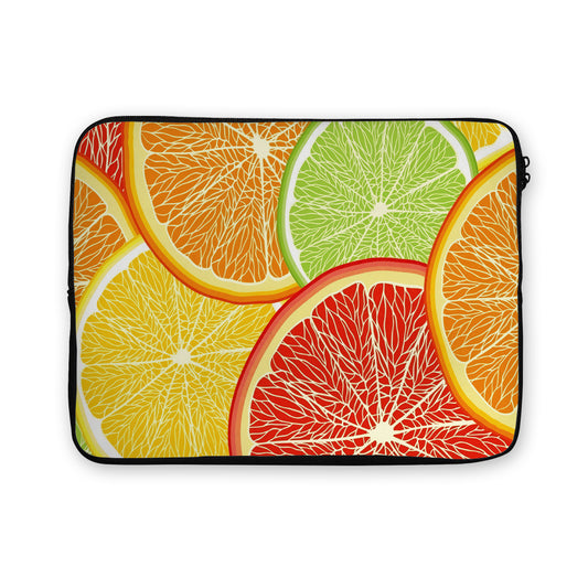 Colourful Orange Summer Fruits Laptop Sleeve Protective Cover