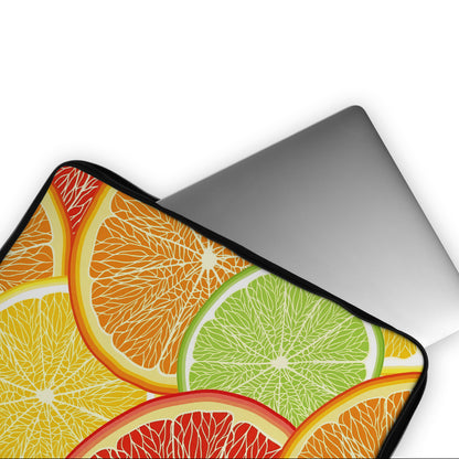 Colourful Orange Summer Fruits Laptop Sleeve Protective Cover