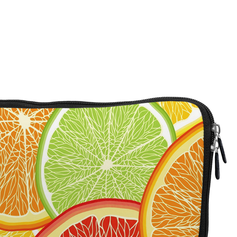 Colourful Orange Summer Fruits Laptop Sleeve Protective Cover