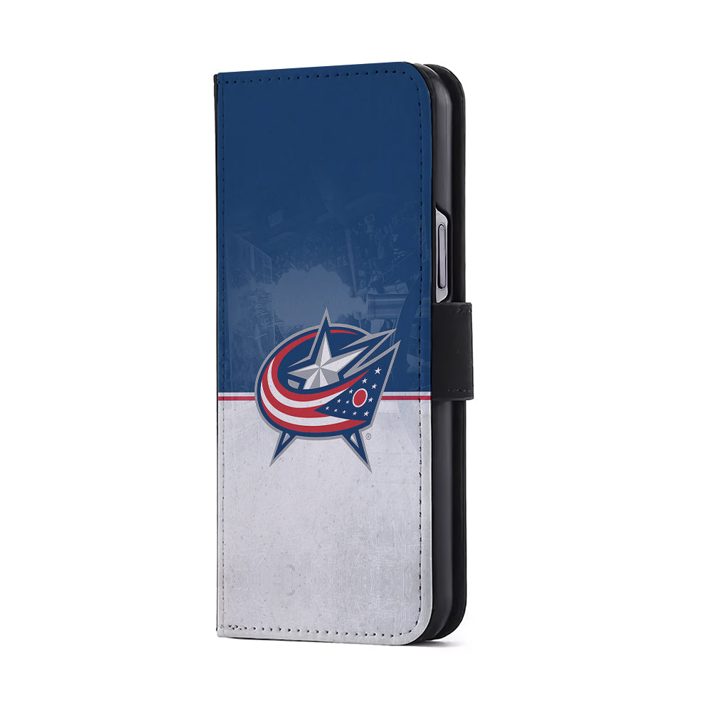 Columbus Blue Jackets Logo Flip Wallet Phone Case