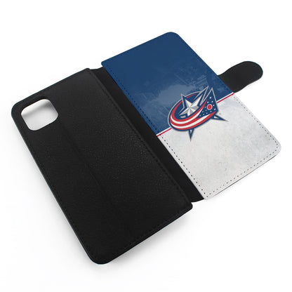 Columbus Blue Jackets Logo Flip Wallet Phone Case