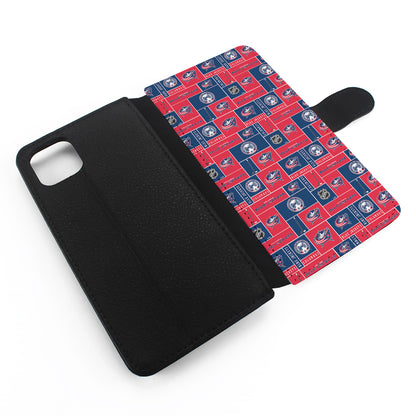 Columbus Blue Jackets Pattern Flip Wallet Phone Case