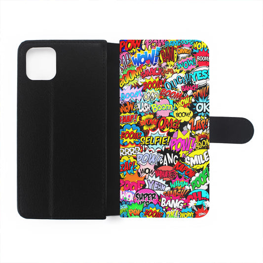 Comic Pop Art Collection Flip Wallet Phone Case