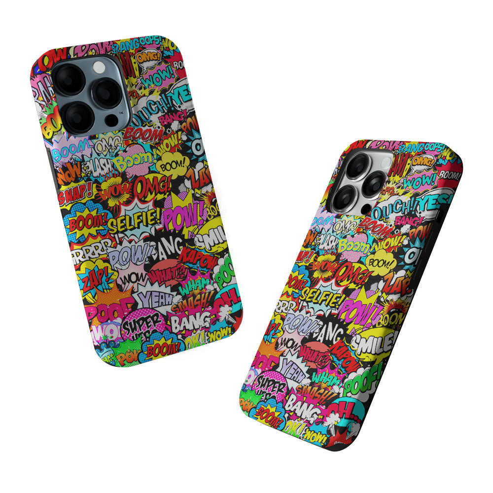 Comic Pop Art Collection 2 in 1 Tough Phone Case