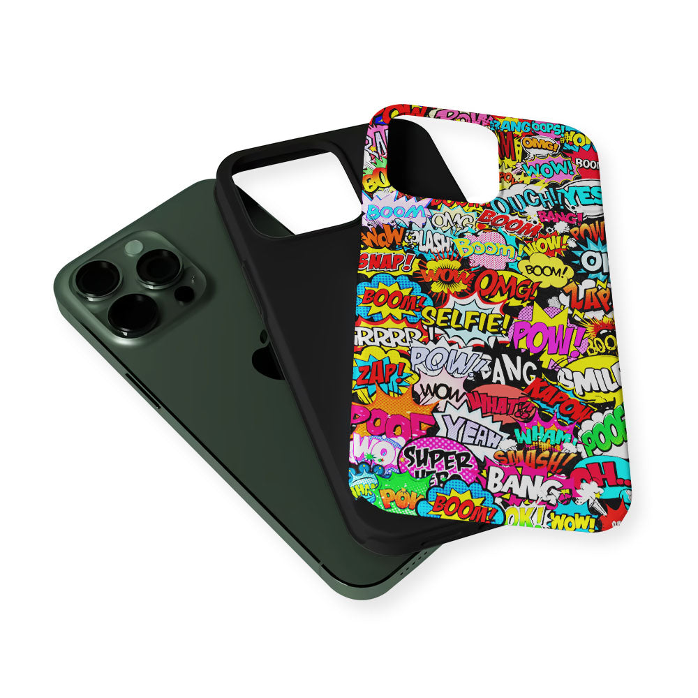 Comic Pop Art Collection 2 in 1 Tough Phone Case