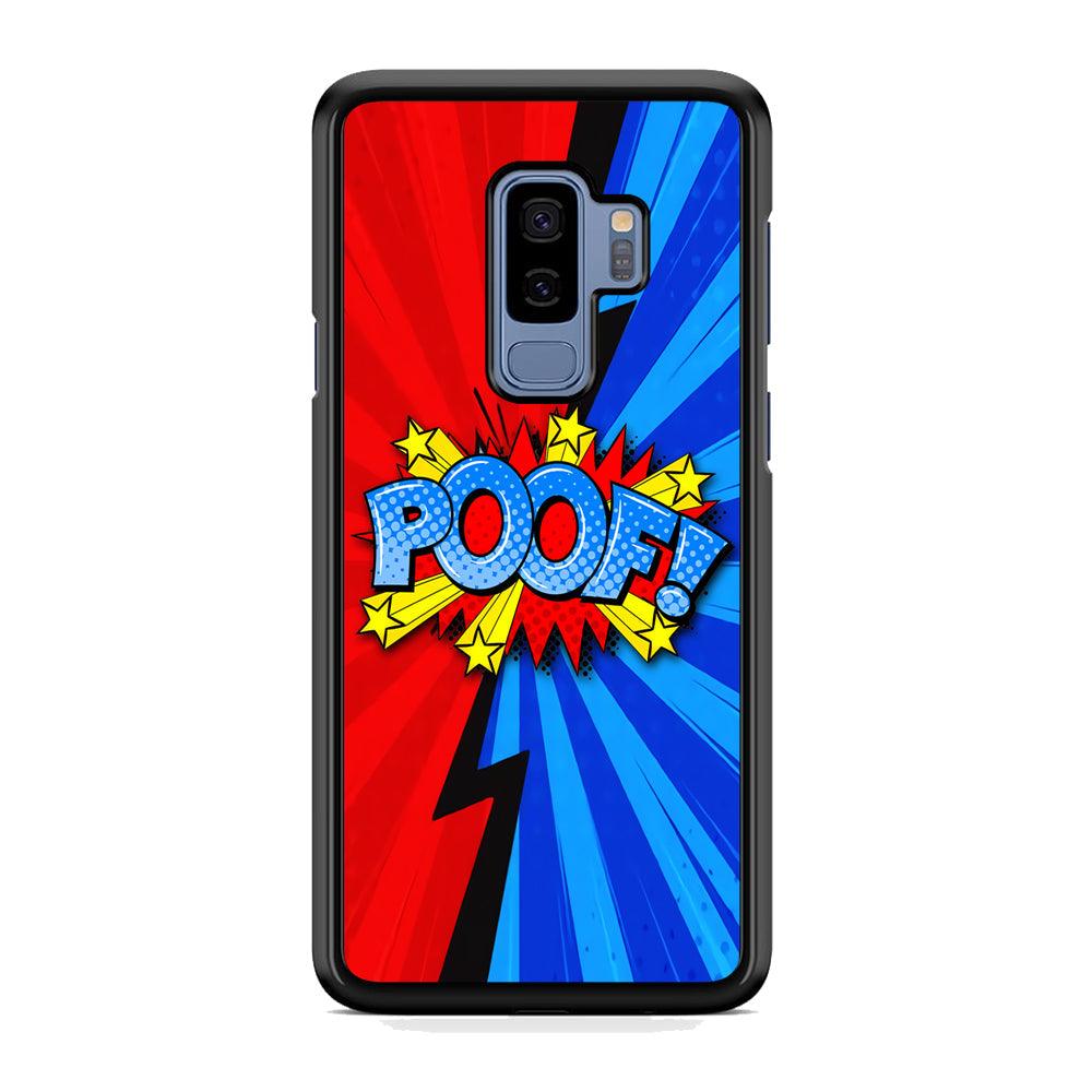 Comic Poof Icon Samsung Galaxy S9 Plus Case-Rubber Black (2D Case)-Oxvistore