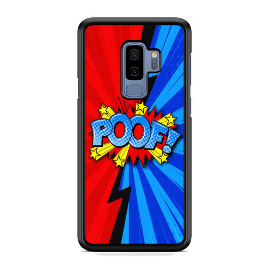Comic Poof Icon Samsung Galaxy S9 Plus Case-Rubber Black (2D Case)-Oxvistore