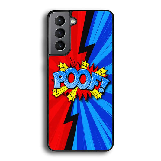 Comic Poof Icon Samsung Galaxy S24 Plus Case-Rubber Black (2D Case)-Oxvistore