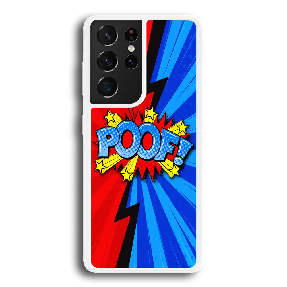 Comic Poof Icon Samsung Galaxy S21 Ultra Case-Oxvistore