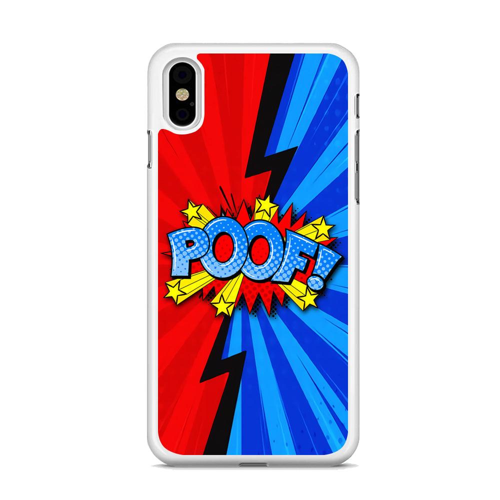 Comic Poof Icon iPhone X Case-Oxvistore